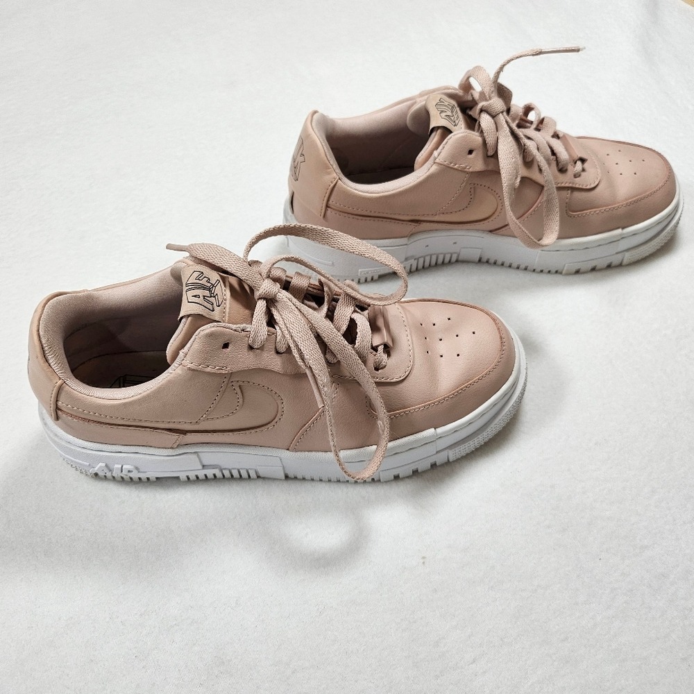 Nike Air Force 1 AF1 Pixel Particle Beige Sneakers CK6649-200 Womens Size 7 1/2 - Picture 5 of 10